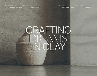 Website for ceramic studio | UX/UI