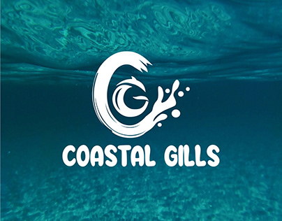 Coastal Gills Its a Fish Brand Logo