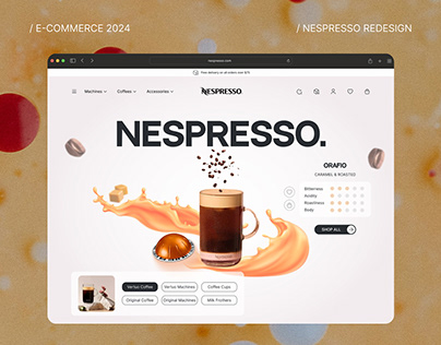 E-Commerce| Nespresso Website Redesign| UI/UX