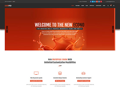 Econo – Creative MultiPurpose WordPress Theme
