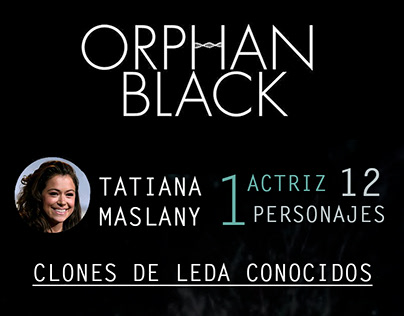 Infografía Orphan Black