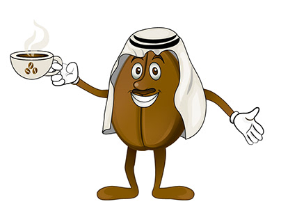 character design-arabian coffee shop