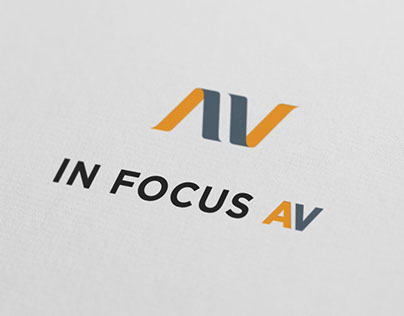 In Focus AV Logo Design