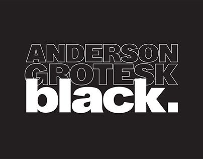 ANDERSON GROTESK BLACK | Free extrabold typeface