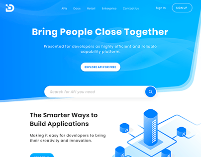 API Website UI Design