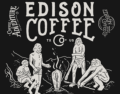 Edison Coffee Co. Branding package