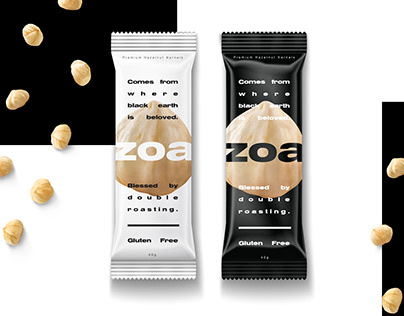 zoa Premium Hazelnuts Packaging Design