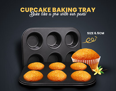 Cupcake Baking Tray! Bake like a pro with our pans!