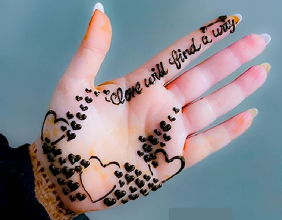 Love Henna Tattoo - Mehndi Design for Love