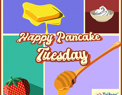 Pancake Tuesday Poster for Tribes Press