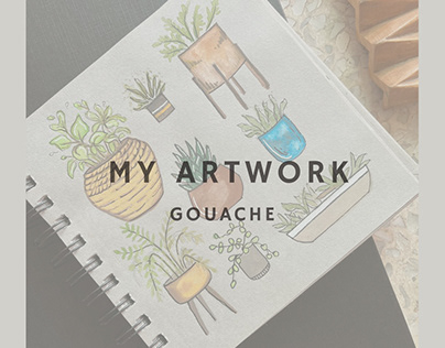Gouache paintings