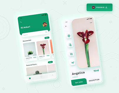 Plant Shop App - Freebie