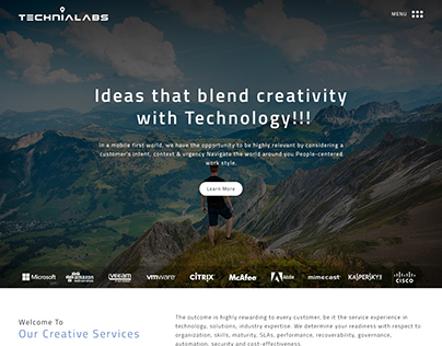 Technialabs Website Redesign Concept