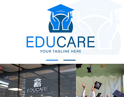 Educare Logo, Modern Logo, Education Logo Design