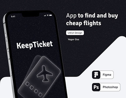 UX/UI Design. App to find and buy cheap flights