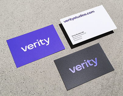 Verity Studios — Visual identity