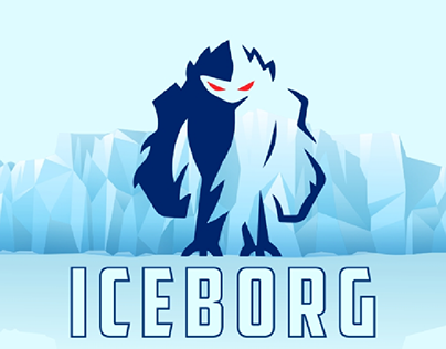 Iceborg Refresh drink brand design