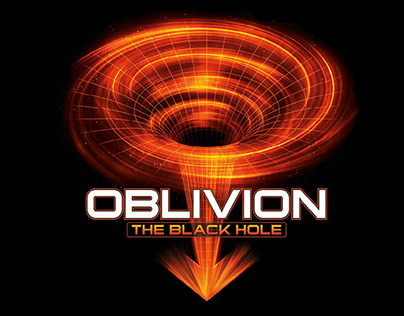 Oblivion The Black Hole Logo and Identity - Gardaland