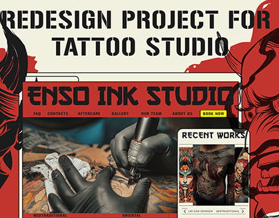 Redesign for tattoo studio