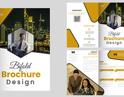 Professional Corporate Bi-Fold Brochure Design
