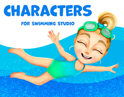 Characters for swimming studio