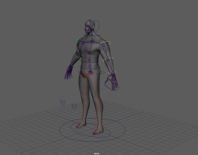 (12) Rigged Character Model for Animation