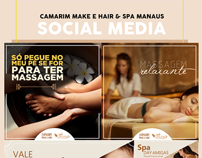 Social Media para o salão Camarim e o Spa Manaus