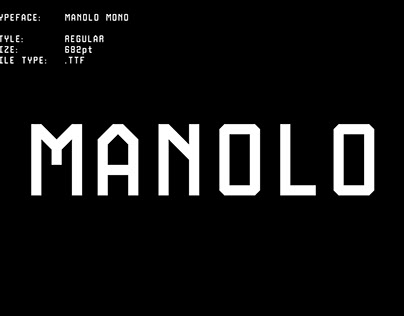 Free Manolo Mono Typeface