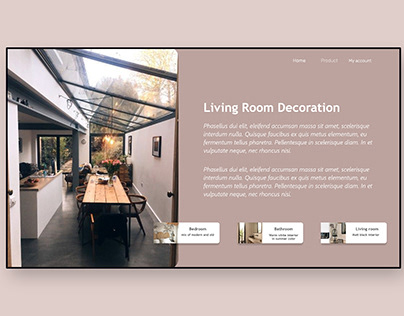 Interior decoration - Landing Page