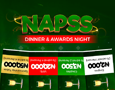Event branding for NAPSS Dinner and Awards Night.