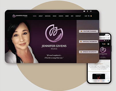 Jennifer Givens Music - Responsive Web Design