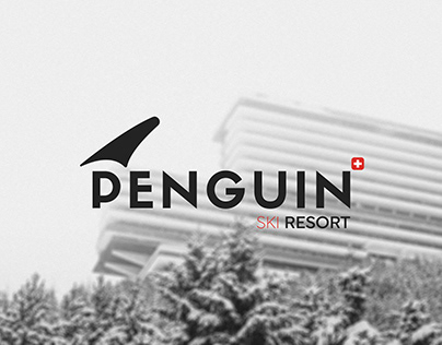 Penguin Ski Resort - Logo Design