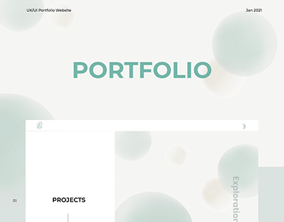 UX/UI Portfolio Website Design 2021