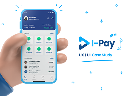 I-Pay Financial App - Fintech UX/UI Case Study