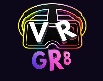 VR GR8 logo design