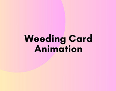 Weeding Card Animation