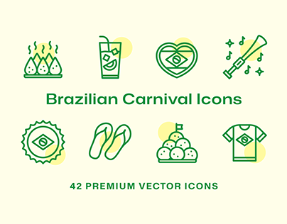 42 Brazilian Carnival Icons