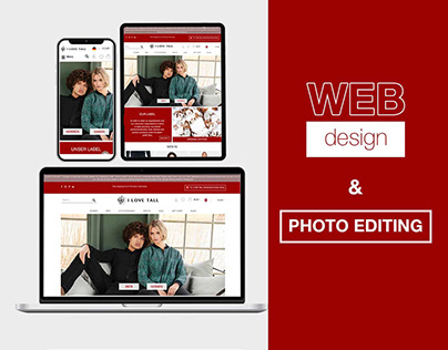 Web Layout Design with Photo Editing