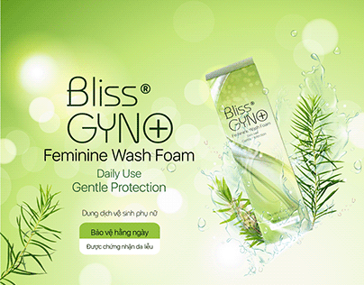 Bliss Gyno Feminine Wash Packaging Design