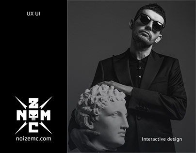 Noize MC Website design UX UI