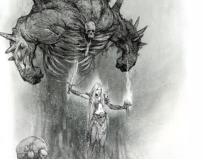 Gargantuan and Necromancer - Diablo3 Book of Adria
