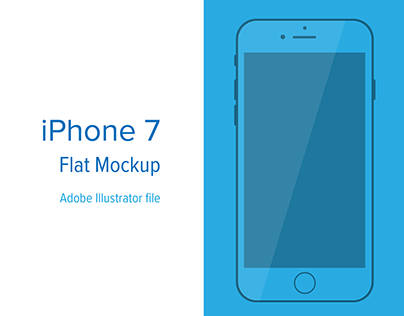 iPhone 7 and Google Pixel Flat Vector Mockup (Free)