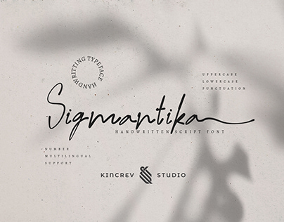 Project thumbnail - Sigmantika - Hantwritten Script Font