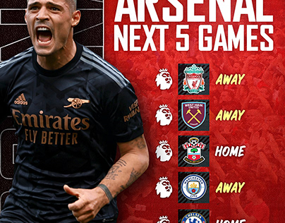 Arsenal - Next 5 Games / Premier League