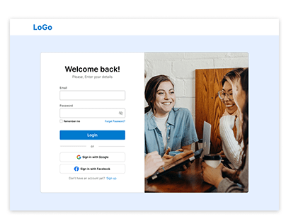 Login & Sign Up Web UI