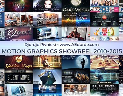 ShowReel 2010-2015 AEdorde.com