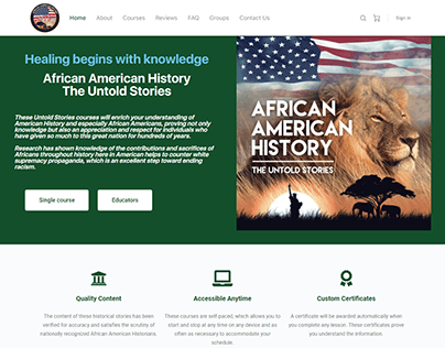 African American History Website Development