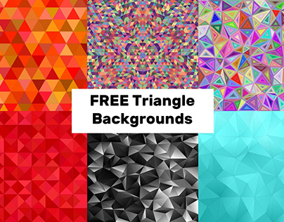 FREE vectors: Abstract Triangle Backgrounds