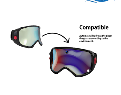 smart wearable - swimming goggles