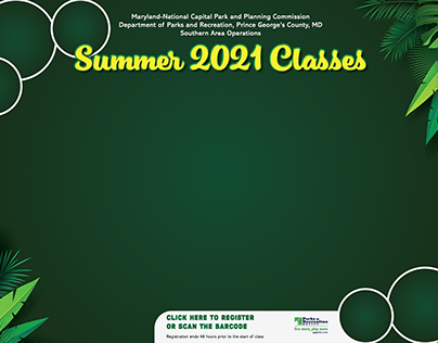 Summer Classes Poster (background options)
